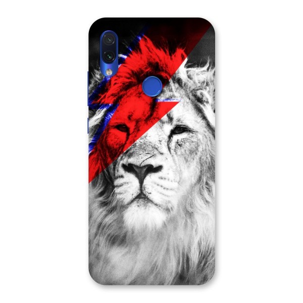Fearless Lion Back Case for Redmi Note 7
