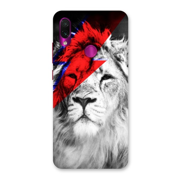 Fearless Lion Back Case for Redmi Note 7 Pro