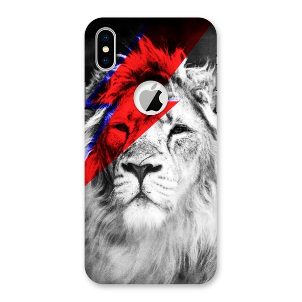 Fearless Lion Back Case for iPhone XS Logo Cut