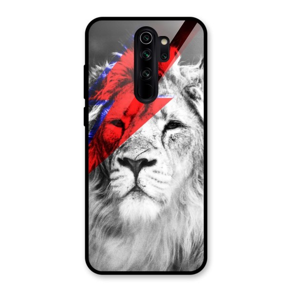 Fearless Lion Glass Back Case for Redmi Note 8 Pro