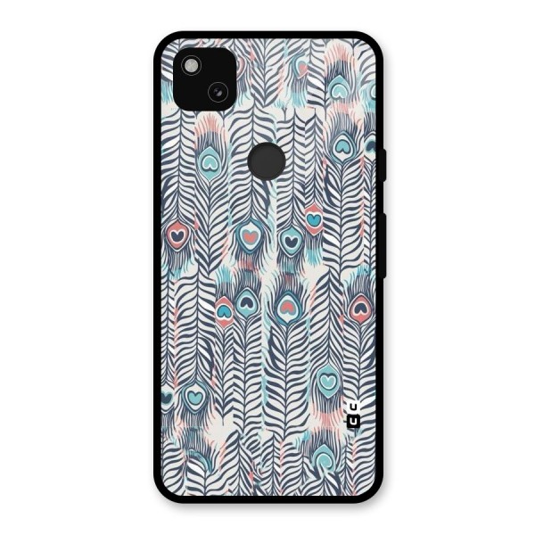 Feather Art Glass Back Case for Google Pixel 4a