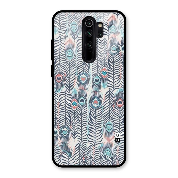 Feather Art Glass Back Case for Redmi Note 8 Pro