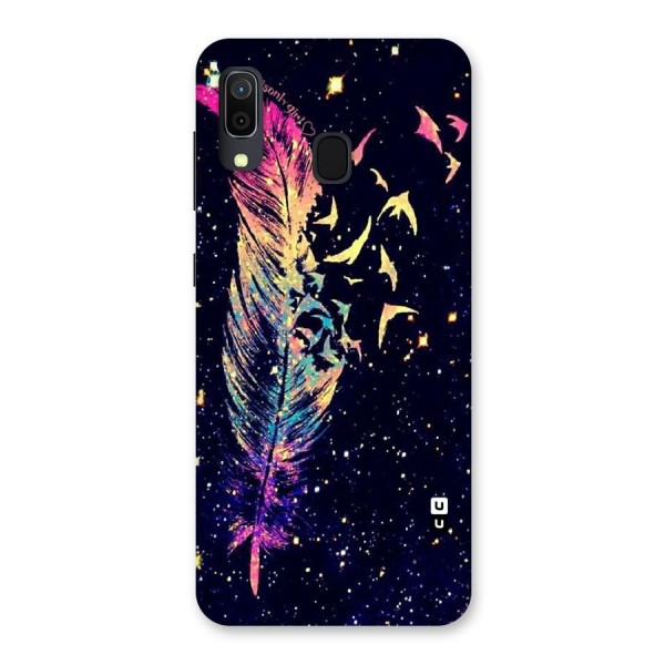 Feather Bird Fly Back Case for Galaxy A20