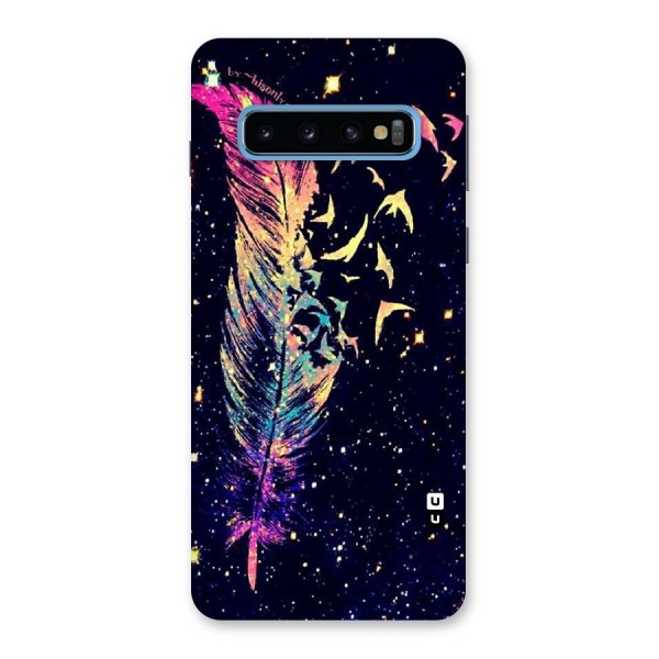Feather Bird Fly Back Case for Galaxy S10