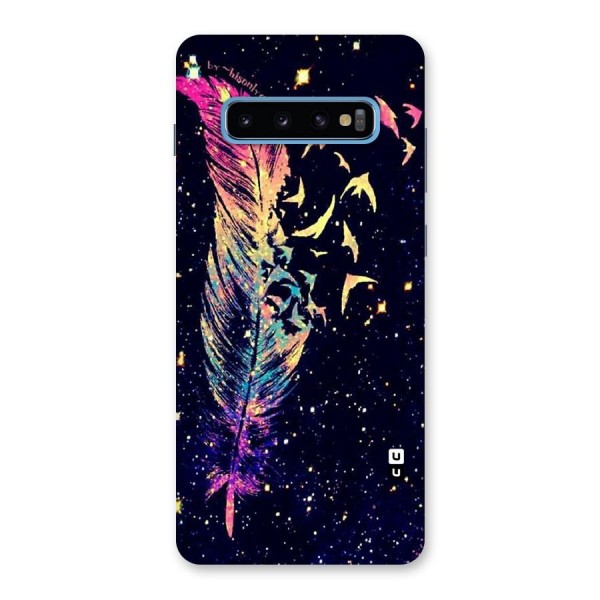 Feather Bird Fly Back Case for Galaxy S10 Plus