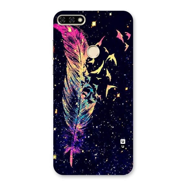 Feather Bird Fly Back Case for Honor 7A