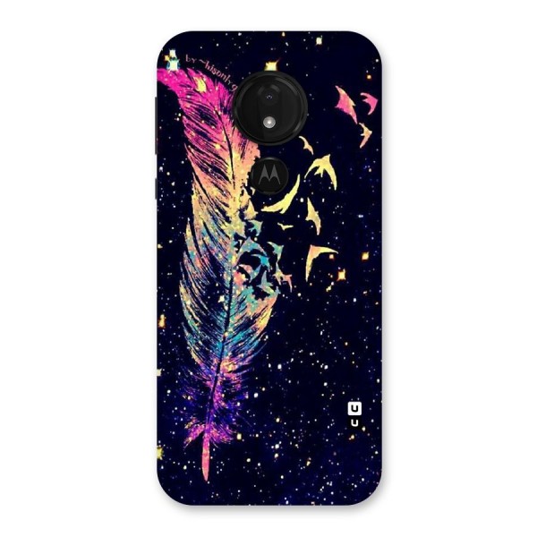 Feather Bird Fly Back Case for Moto G7 Power
