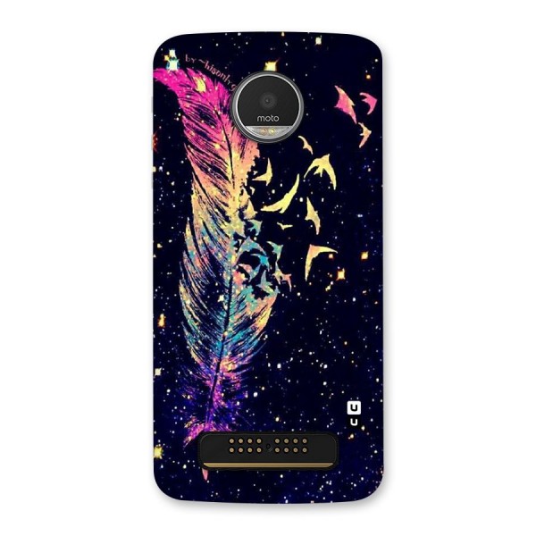 Feather Bird Fly Back Case for Moto Z Play