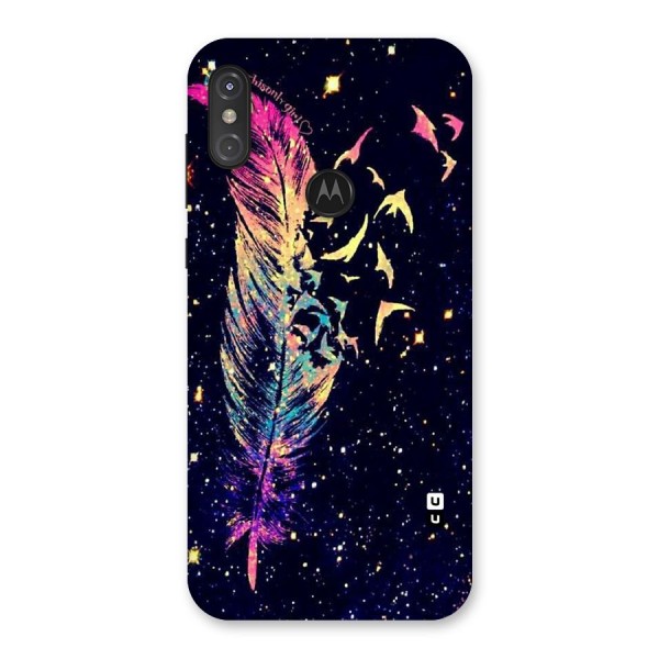 Feather Bird Fly Back Case for Motorola One Power