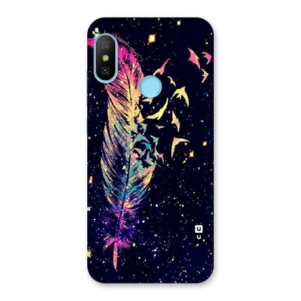 Feather Bird Fly Back Case for Redmi 6 Pro