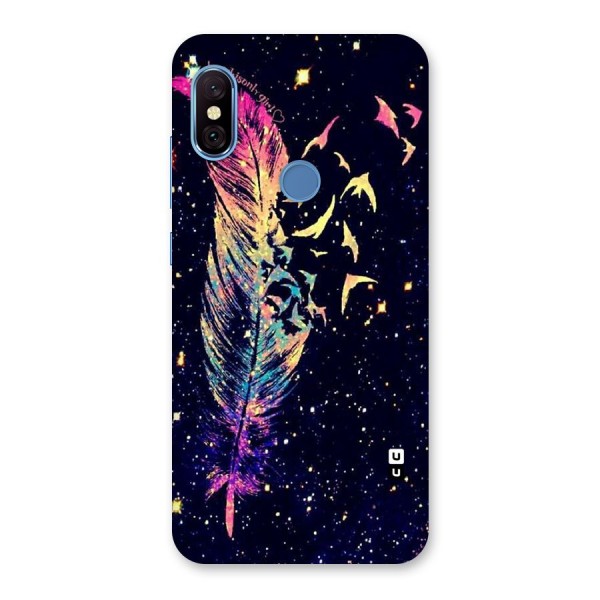 Feather Bird Fly Back Case for Redmi Note 6 Pro