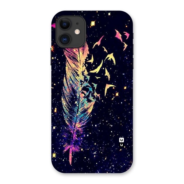 Feather Bird Fly Back Case for iPhone 11