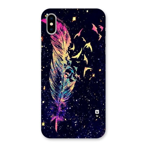 Feather Bird Fly Back Case for iPhone XS