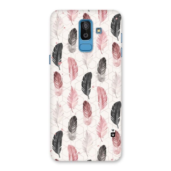 Feather Line Pattern Back Case for Galaxy J8