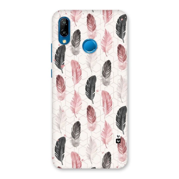 Feather Line Pattern Back Case for Huawei P20 Lite