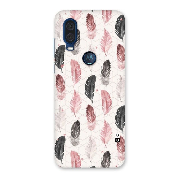 Feather Line Pattern Back Case for Motorola One Vision