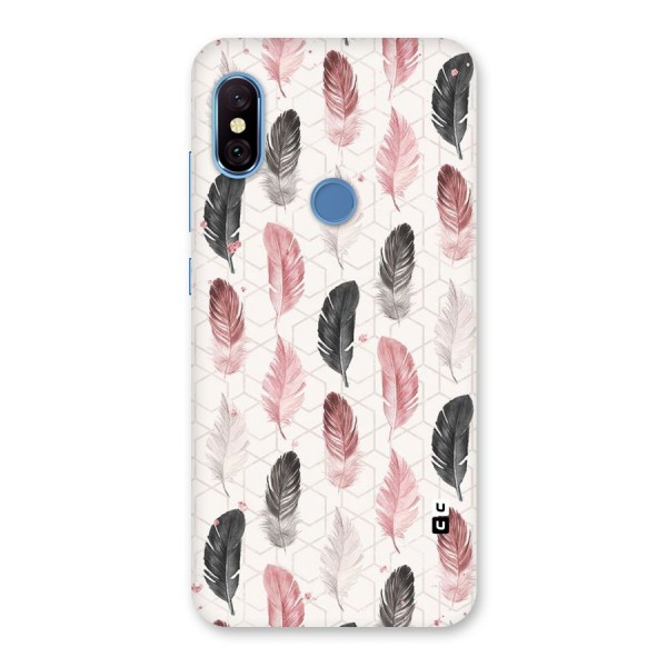 Feather Line Pattern Back Case for Redmi Note 6 Pro