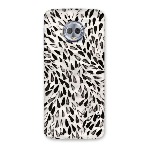 Feather Pattern Colorless Back Case for Moto G6