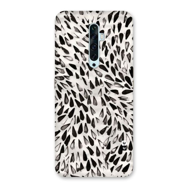 Feather Pattern Colorless Back Case for Oppo Reno2 F