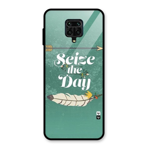 Feather Seize Glass Back Case for Redmi Note 9 Pro Max