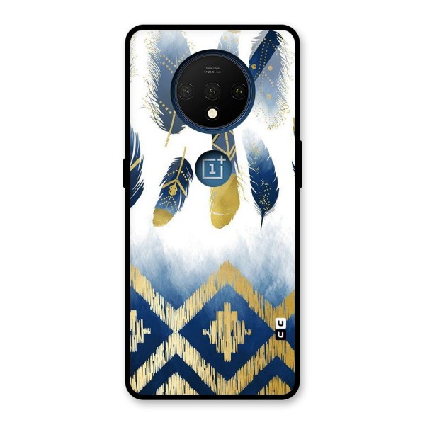 Feathers Beauty Glass Back Case for OnePlus 7T