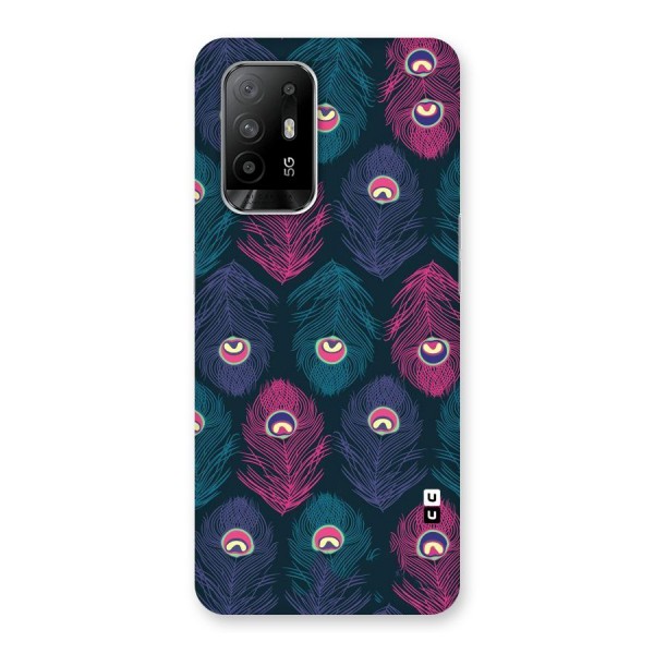 Feathers Patterns Back Case for Oppo F19 Pro Plus 5G