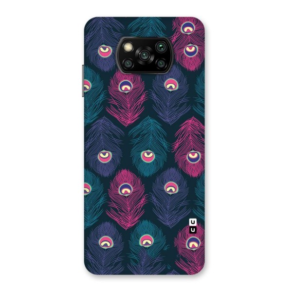 Feathers Patterns Back Case for Poco X3
