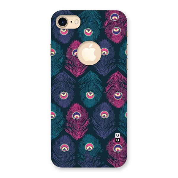Feathers Patterns Back Case for iPhone 7 Logo Cut