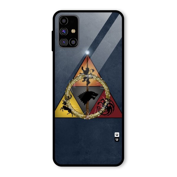 Fight For Crown Glass Back Case for Galaxy M31s