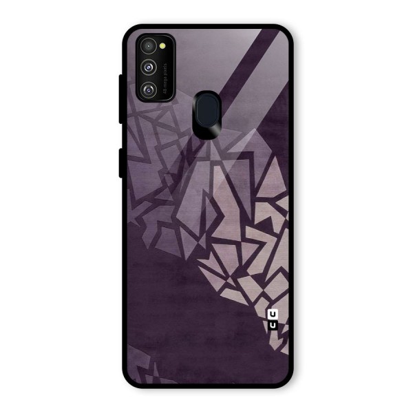 Fine Abstract Glass Back Case for Galaxy M21