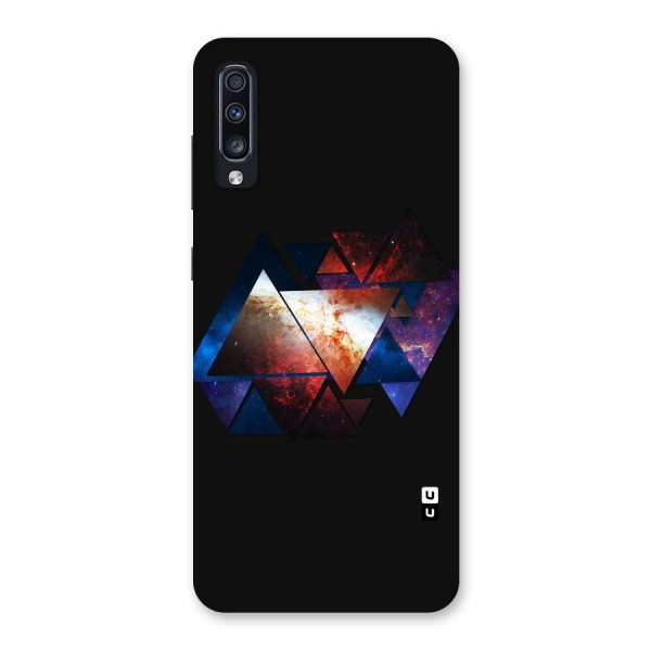 Fire Galaxy Triangles Back Case for Galaxy A70