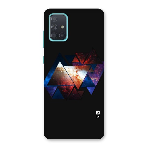 Fire Galaxy Triangles Back Case for Galaxy A71
