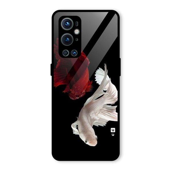 Fish Design Glass Back Case for OnePlus 9 Pro