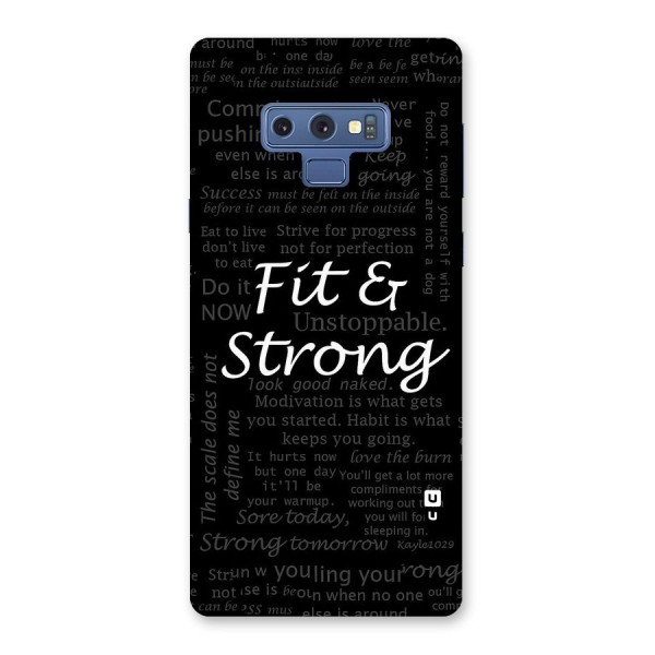 Fit And Strong Back Case for Galaxy Note 9