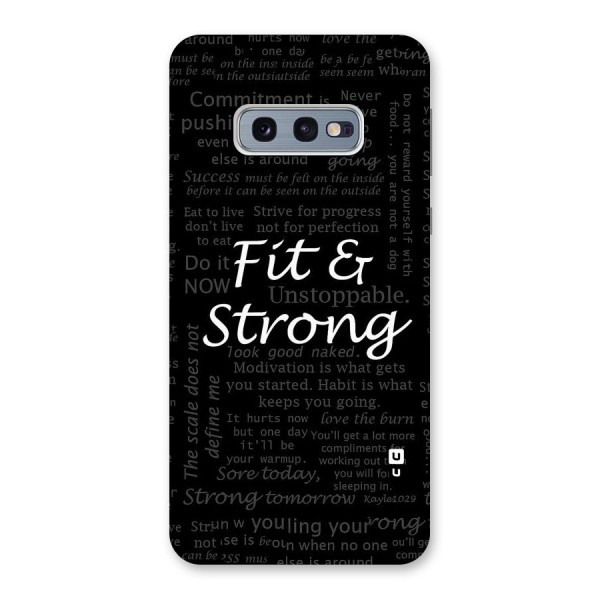 Fit And Strong Back Case for Galaxy S10e
