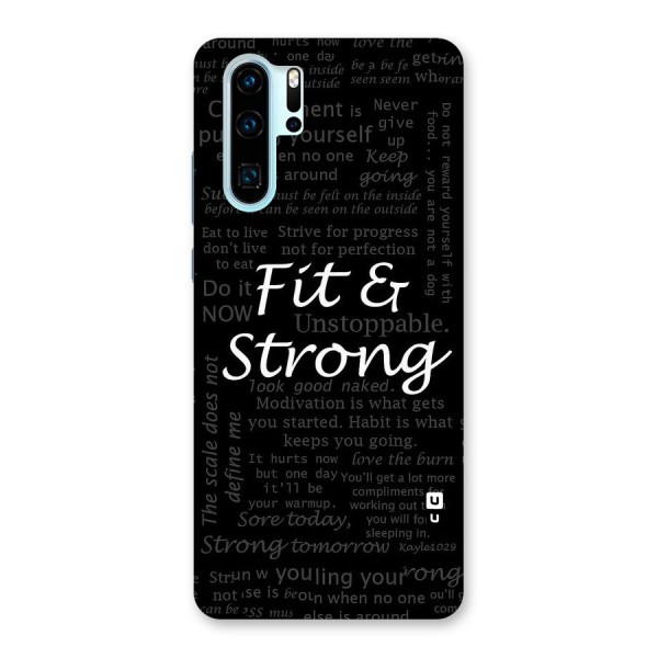 Fit And Strong Back Case for Huawei P30 Pro