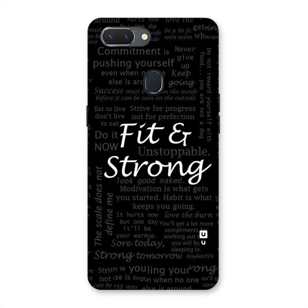 Fit And Strong Back Case for Oppo Realme 2