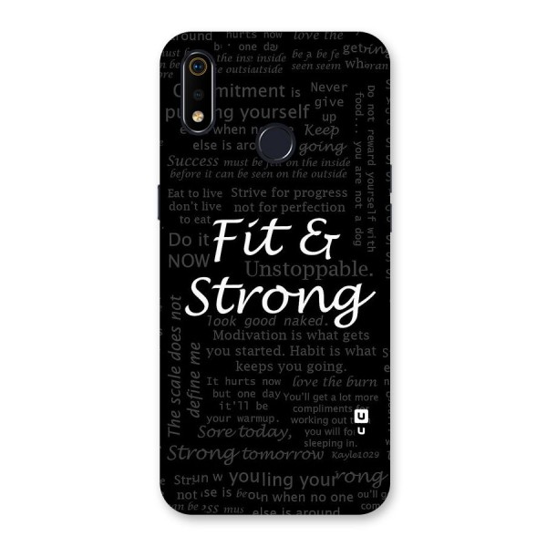 Fit And Strong Back Case for Realme 3i