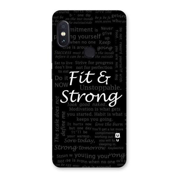 Fit And Strong Back Case for Redmi Note 5 Pro