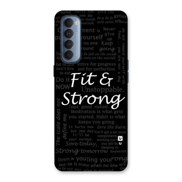 Fit And Strong Back Case for Reno4 Pro