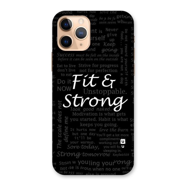 Fit And Strong Back Case for iPhone 11 Pro