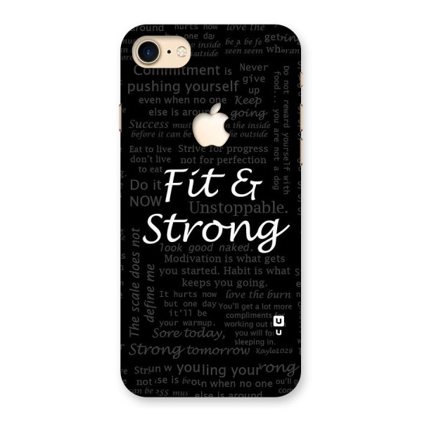 Fit And Strong Back Case for iPhone 7 Apple Cut