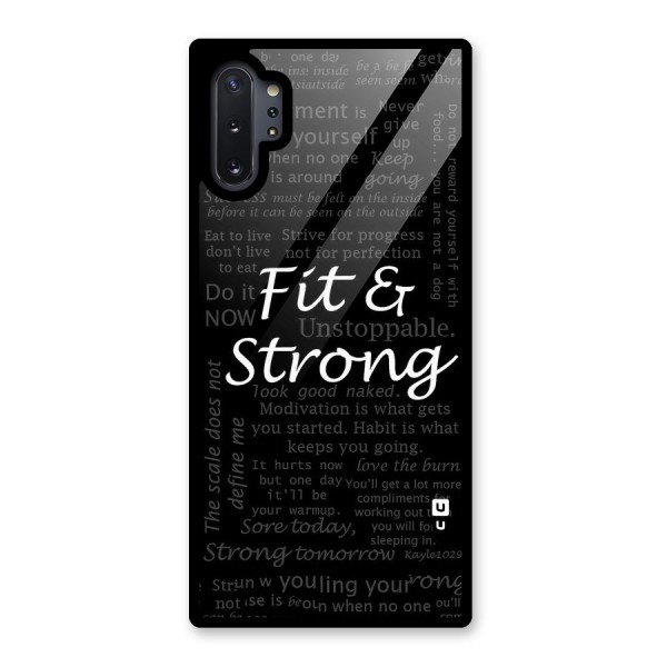 Fit And Strong Glass Back Case for Galaxy Note 10 Plus