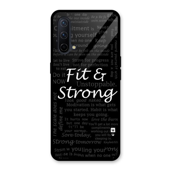 Fit And Strong Glass Back Case for OnePlus Nord CE 5G