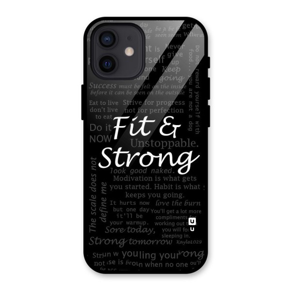 Fit And Strong Glass Back Case for iPhone 12