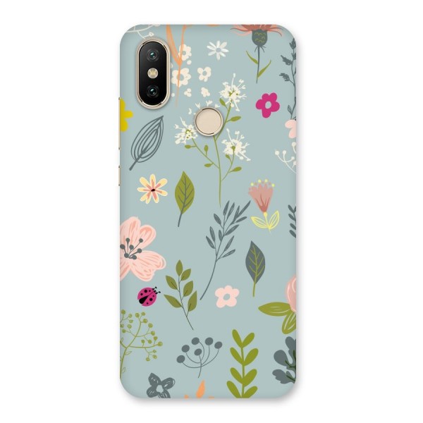 Flawless Flowers Back Case for Mi A2