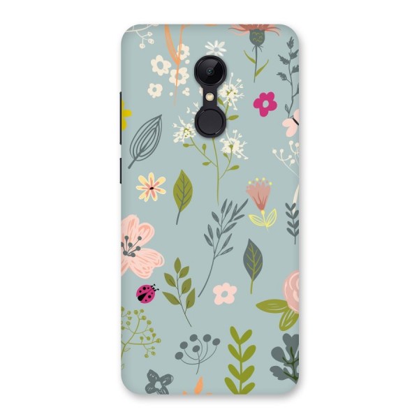 Flawless Flowers Back Case for Redmi 5