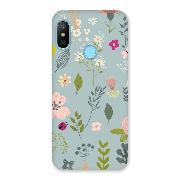 Flawless Flowers Back Case for Redmi 6 Pro