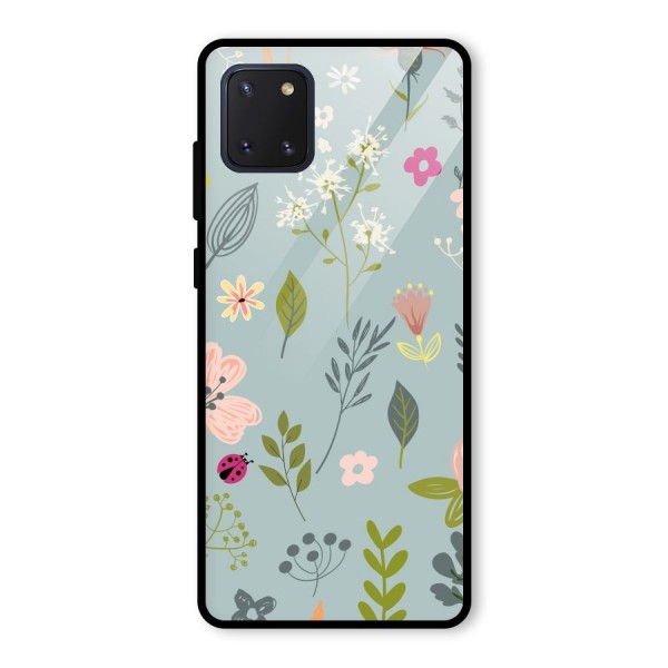 Flawless Flowers Glass Back Case for Galaxy Note 10 Lite
