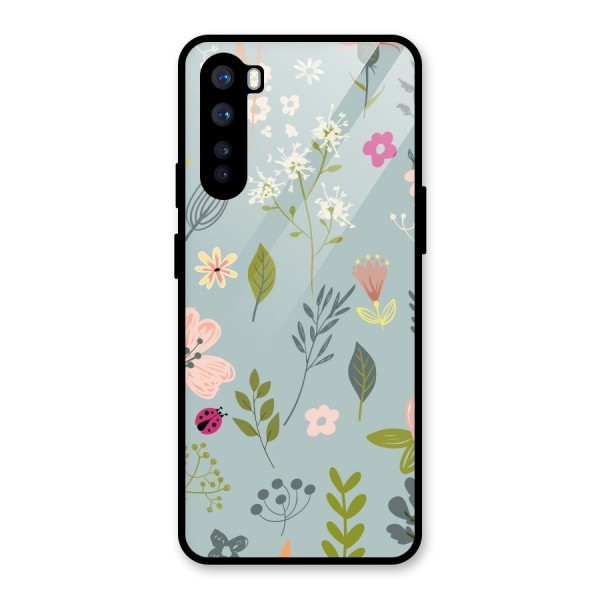 Flawless Flowers Glass Back Case for OnePlus Nord